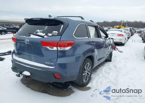 2017 Toyota Highlander Xle from USA, damaged, VIN 5TDJZRFH6HS482283